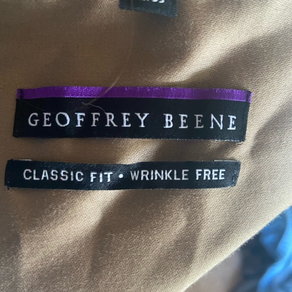 LN VINTAGE CLASSIC FIT GEOFFREY BEENE DRESS SHIRT - Picture 8 of 9